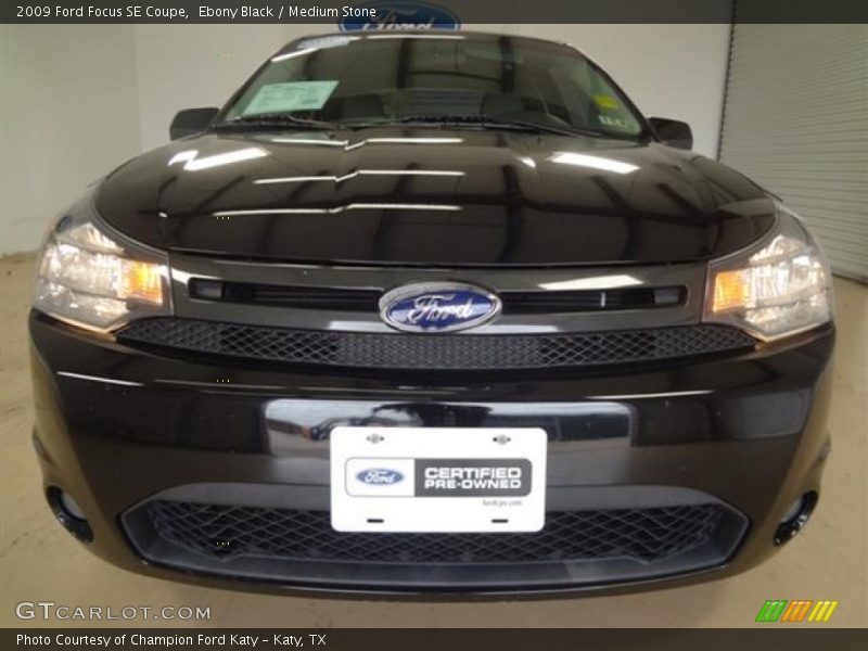 Ebony Black / Medium Stone 2009 Ford Focus SE Coupe