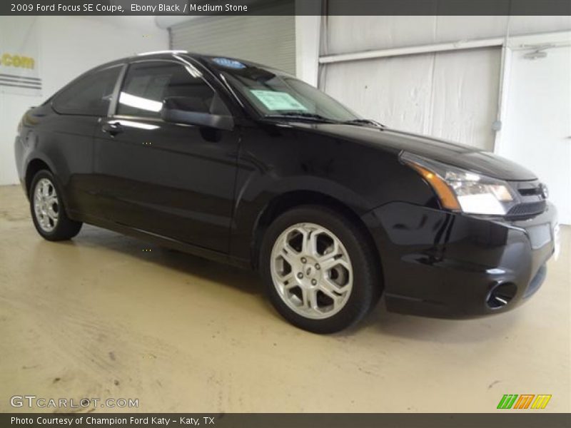 Ebony Black / Medium Stone 2009 Ford Focus SE Coupe