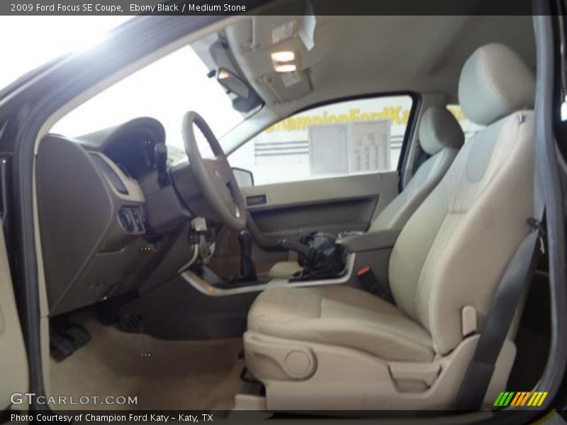 Ebony Black / Medium Stone 2009 Ford Focus SE Coupe