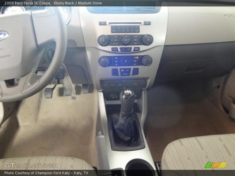 Ebony Black / Medium Stone 2009 Ford Focus SE Coupe
