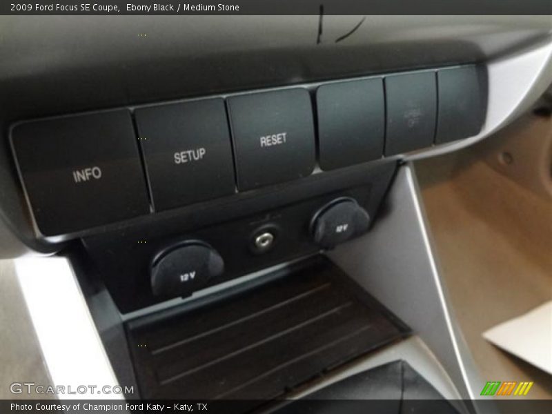 Ebony Black / Medium Stone 2009 Ford Focus SE Coupe