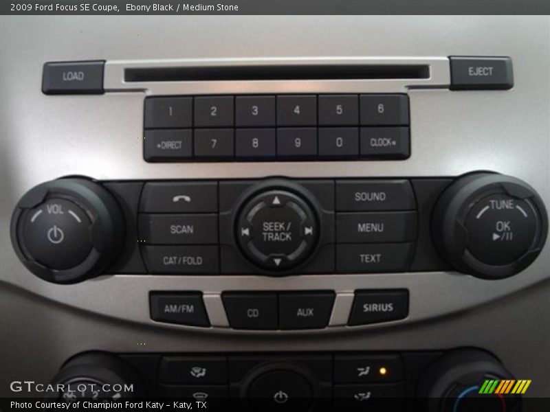 Ebony Black / Medium Stone 2009 Ford Focus SE Coupe
