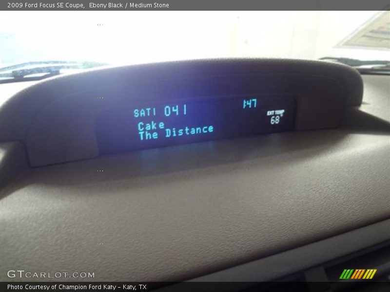 Ebony Black / Medium Stone 2009 Ford Focus SE Coupe