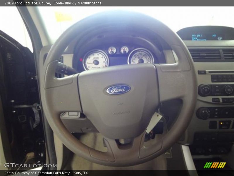 Ebony Black / Medium Stone 2009 Ford Focus SE Coupe