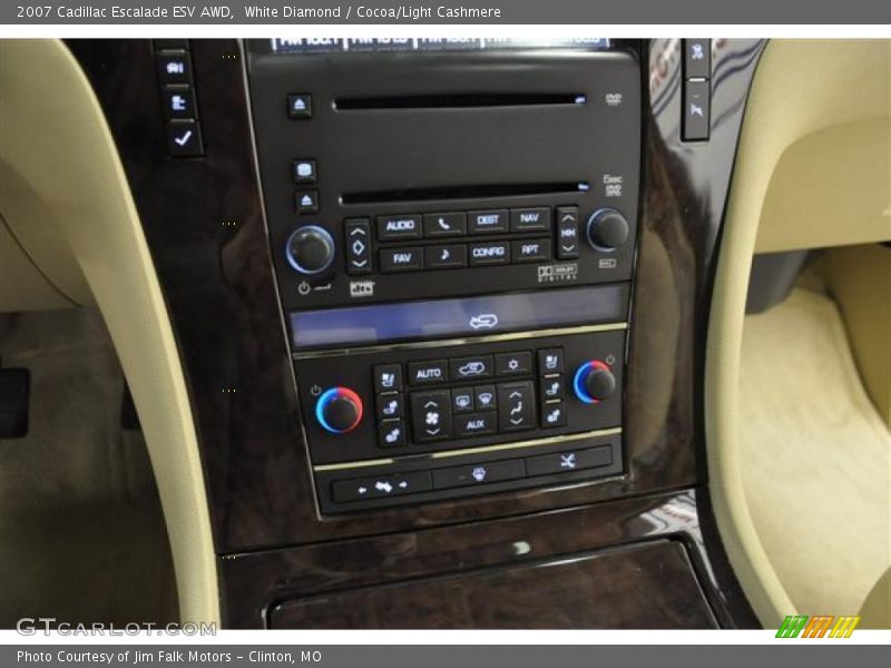 White Diamond / Cocoa/Light Cashmere 2007 Cadillac Escalade ESV AWD