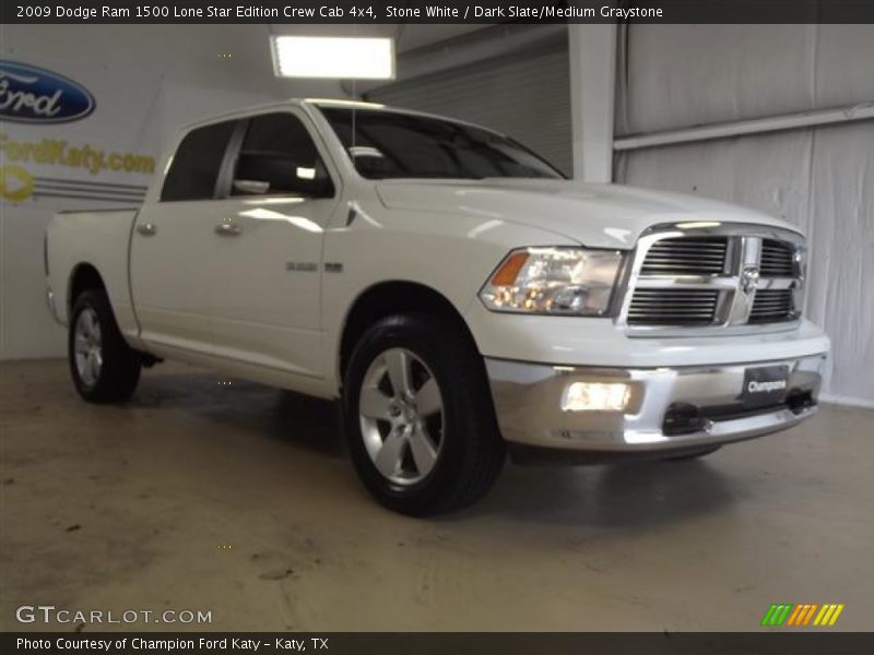 Stone White / Dark Slate/Medium Graystone 2009 Dodge Ram 1500 Lone Star Edition Crew Cab 4x4