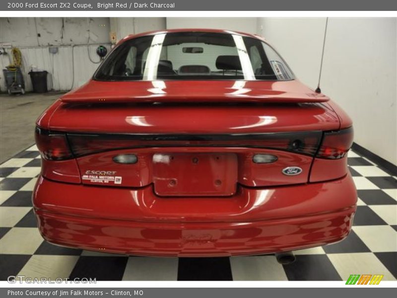 Bright Red / Dark Charcoal 2000 Ford Escort ZX2 Coupe