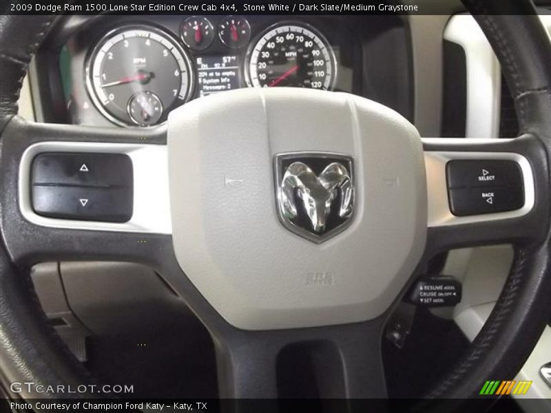 Stone White / Dark Slate/Medium Graystone 2009 Dodge Ram 1500 Lone Star Edition Crew Cab 4x4