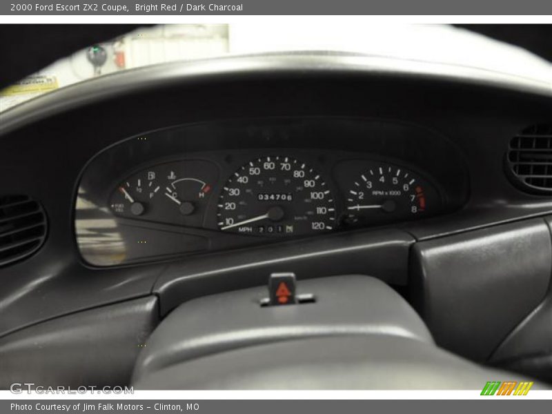 Bright Red / Dark Charcoal 2000 Ford Escort ZX2 Coupe