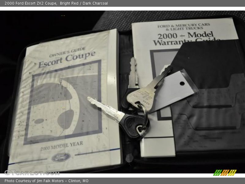 Bright Red / Dark Charcoal 2000 Ford Escort ZX2 Coupe