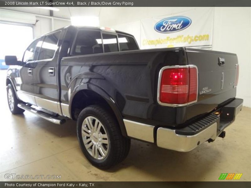 Black / Black/Dove Grey Piping 2008 Lincoln Mark LT SuperCrew 4x4