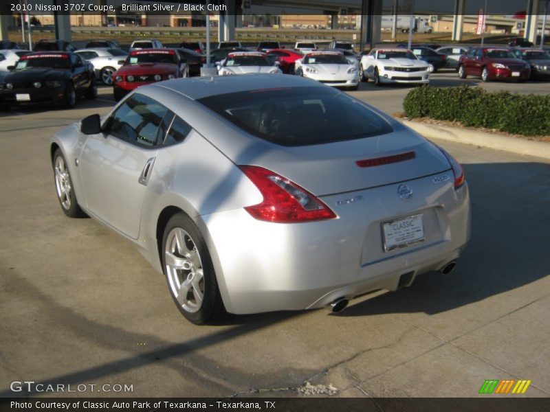 Brilliant Silver / Black Cloth 2010 Nissan 370Z Coupe