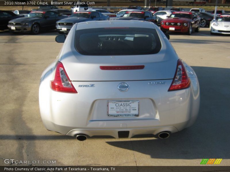 Brilliant Silver / Black Cloth 2010 Nissan 370Z Coupe