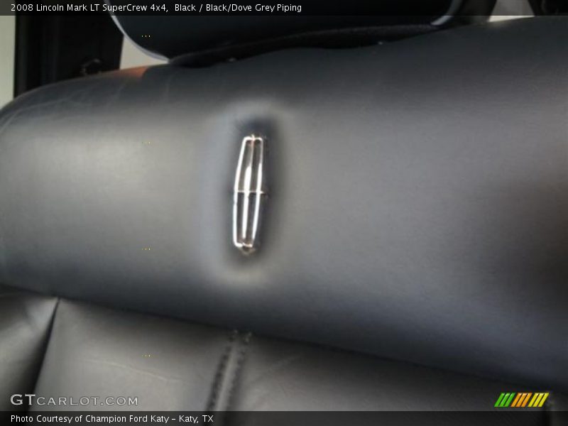Black / Black/Dove Grey Piping 2008 Lincoln Mark LT SuperCrew 4x4