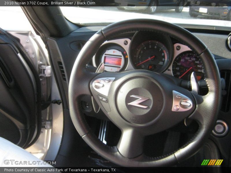 Brilliant Silver / Black Cloth 2010 Nissan 370Z Coupe