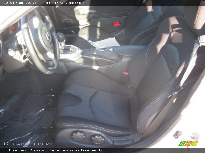 Brilliant Silver / Black Cloth 2010 Nissan 370Z Coupe