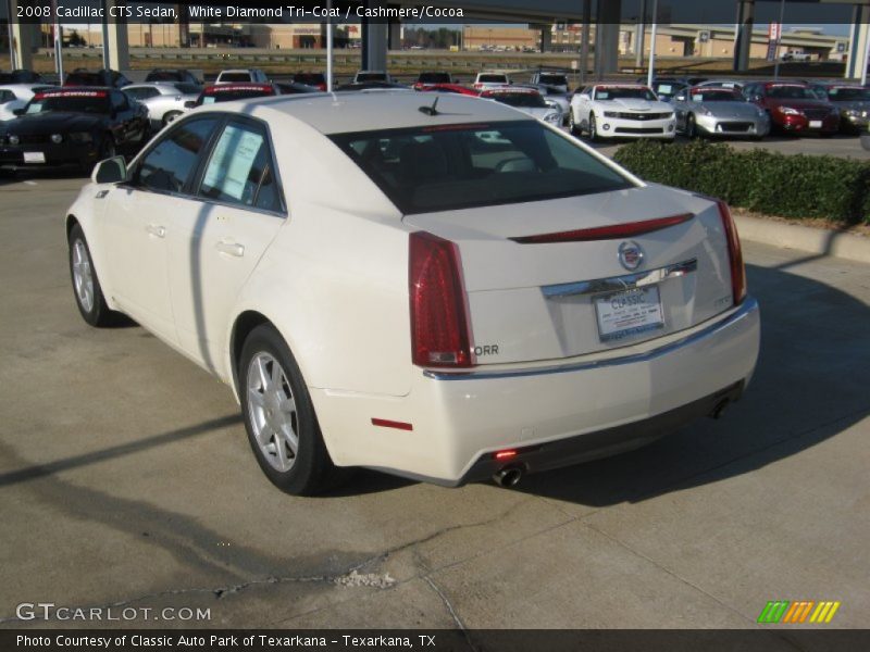 White Diamond Tri-Coat / Cashmere/Cocoa 2008 Cadillac CTS Sedan