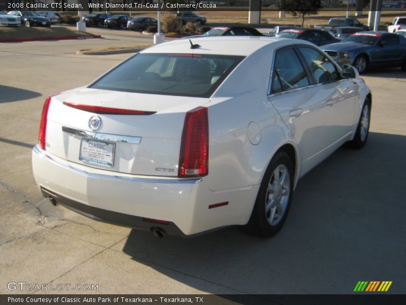 White Diamond Tri-Coat / Cashmere/Cocoa 2008 Cadillac CTS Sedan