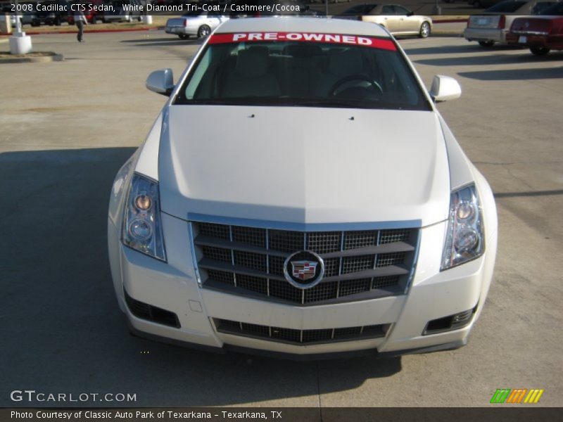 White Diamond Tri-Coat / Cashmere/Cocoa 2008 Cadillac CTS Sedan