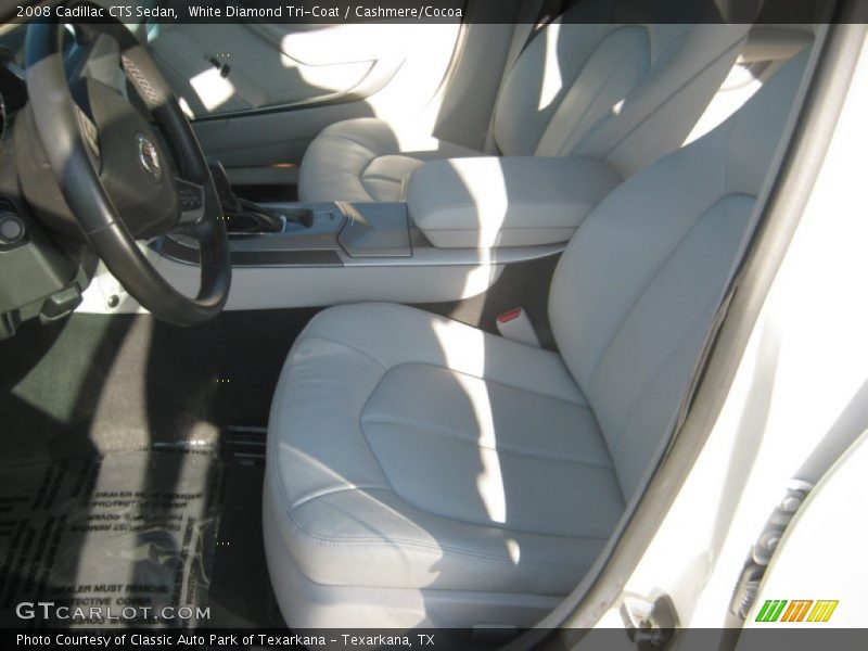 White Diamond Tri-Coat / Cashmere/Cocoa 2008 Cadillac CTS Sedan