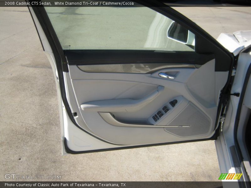 White Diamond Tri-Coat / Cashmere/Cocoa 2008 Cadillac CTS Sedan