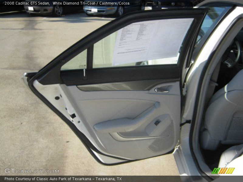 White Diamond Tri-Coat / Cashmere/Cocoa 2008 Cadillac CTS Sedan