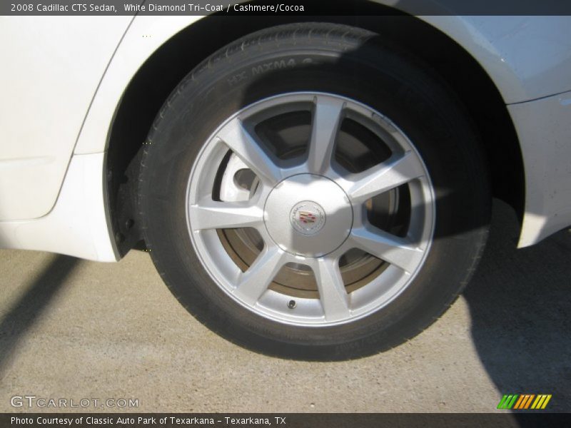 White Diamond Tri-Coat / Cashmere/Cocoa 2008 Cadillac CTS Sedan