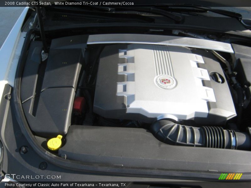 White Diamond Tri-Coat / Cashmere/Cocoa 2008 Cadillac CTS Sedan