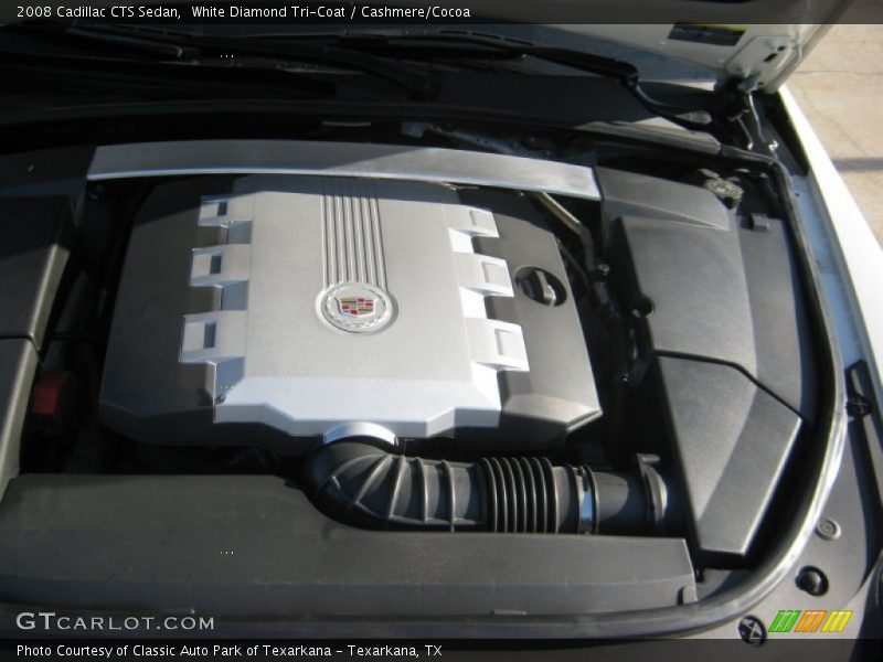 White Diamond Tri-Coat / Cashmere/Cocoa 2008 Cadillac CTS Sedan
