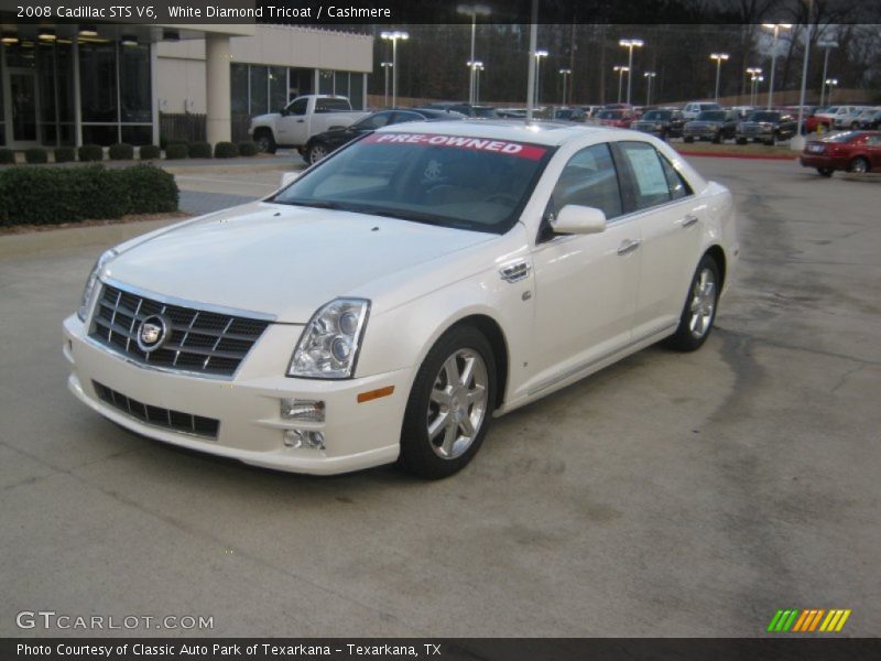 White Diamond Tricoat / Cashmere 2008 Cadillac STS V6