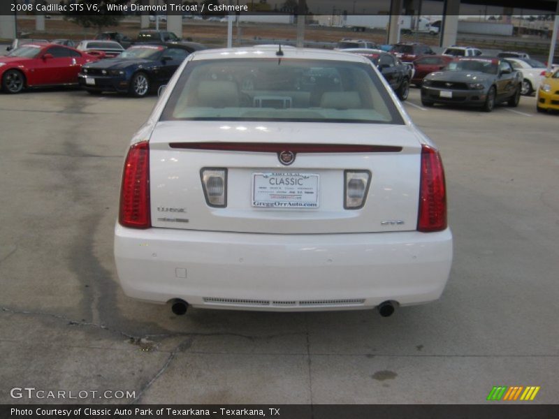 White Diamond Tricoat / Cashmere 2008 Cadillac STS V6
