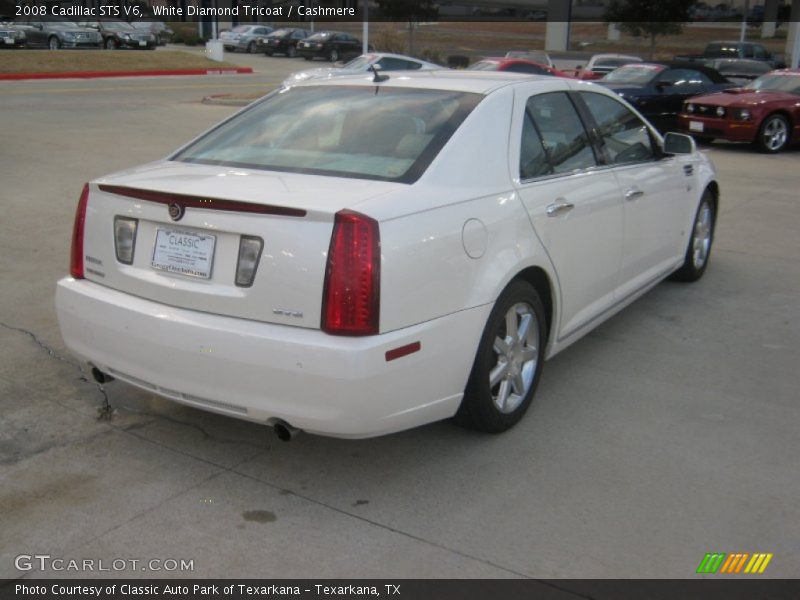 White Diamond Tricoat / Cashmere 2008 Cadillac STS V6