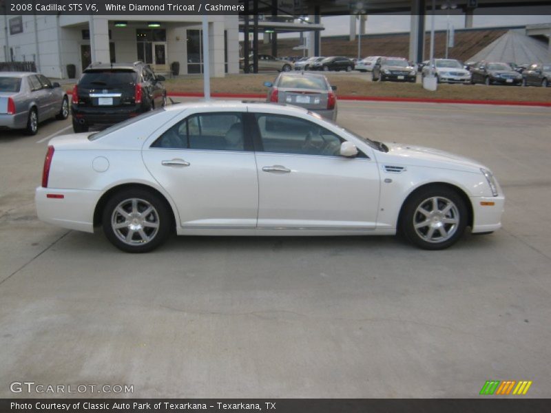 White Diamond Tricoat / Cashmere 2008 Cadillac STS V6