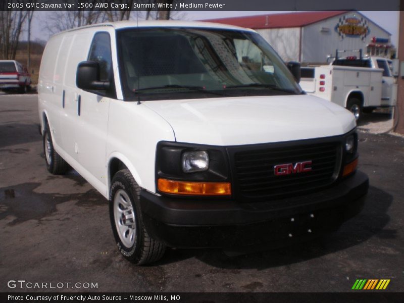Summit White / Medium Pewter 2009 GMC Savana Van 1500 AWD Cargo