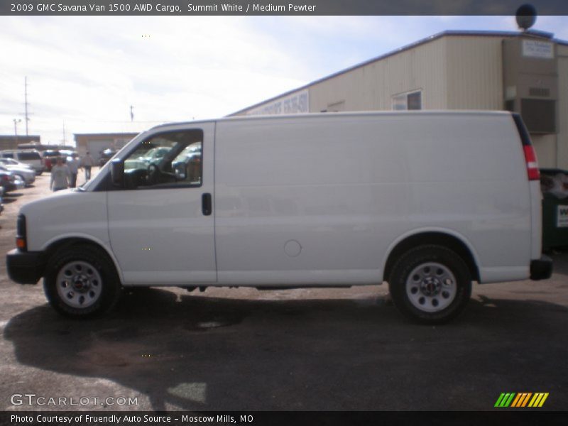 Summit White / Medium Pewter 2009 GMC Savana Van 1500 AWD Cargo