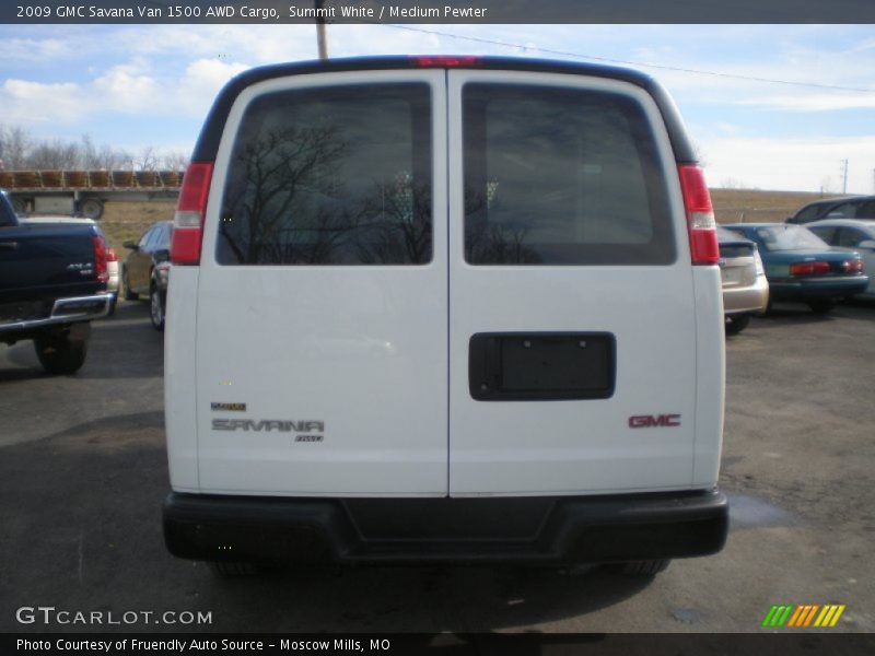 Summit White / Medium Pewter 2009 GMC Savana Van 1500 AWD Cargo