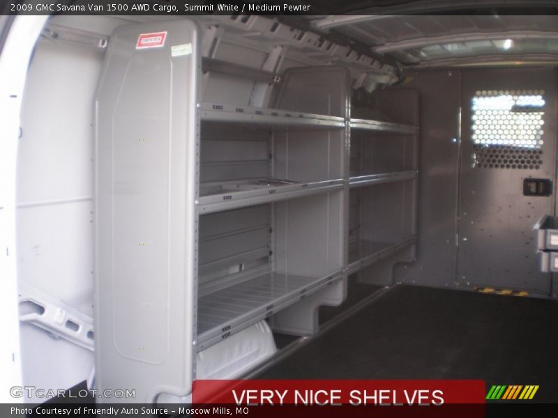 Summit White / Medium Pewter 2009 GMC Savana Van 1500 AWD Cargo