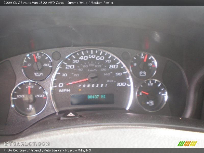 Summit White / Medium Pewter 2009 GMC Savana Van 1500 AWD Cargo