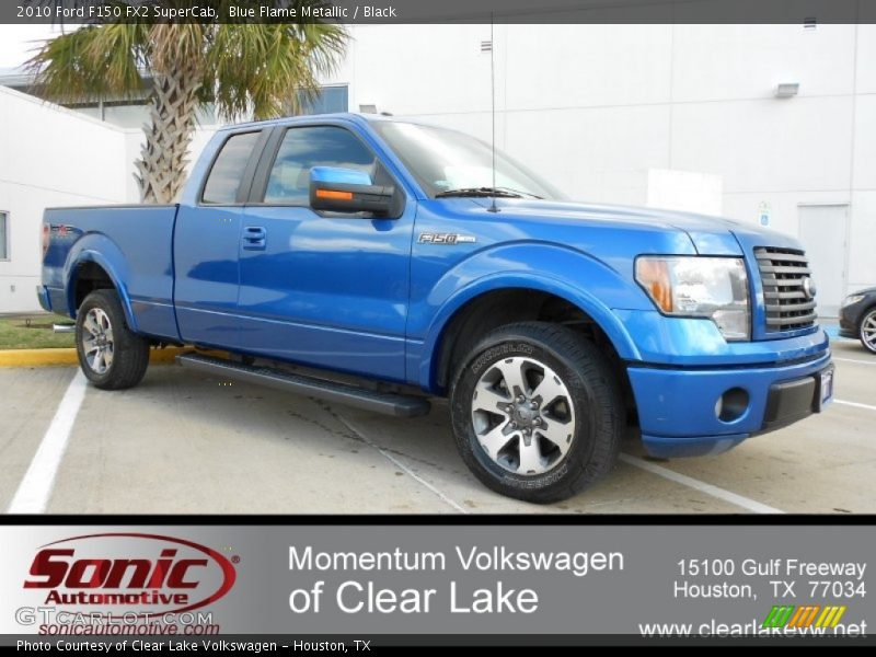 Blue Flame Metallic / Black 2010 Ford F150 FX2 SuperCab
