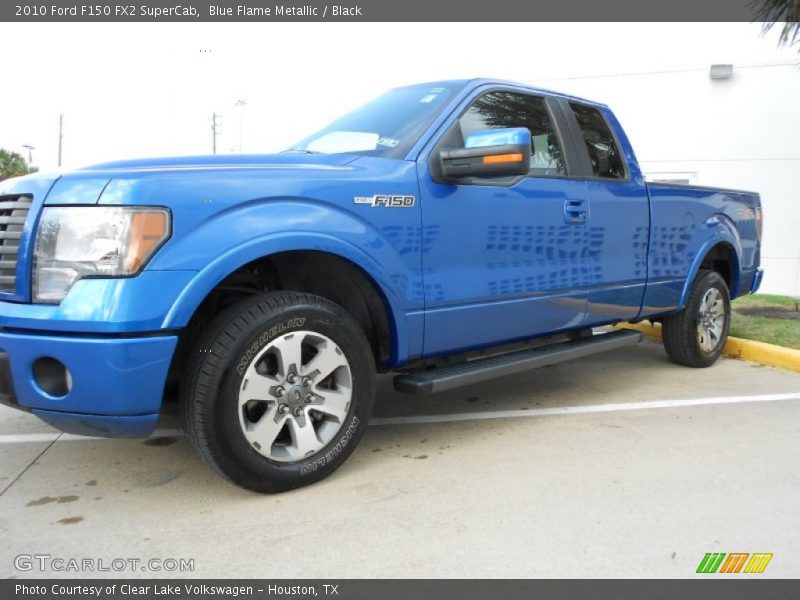 Blue Flame Metallic / Black 2010 Ford F150 FX2 SuperCab