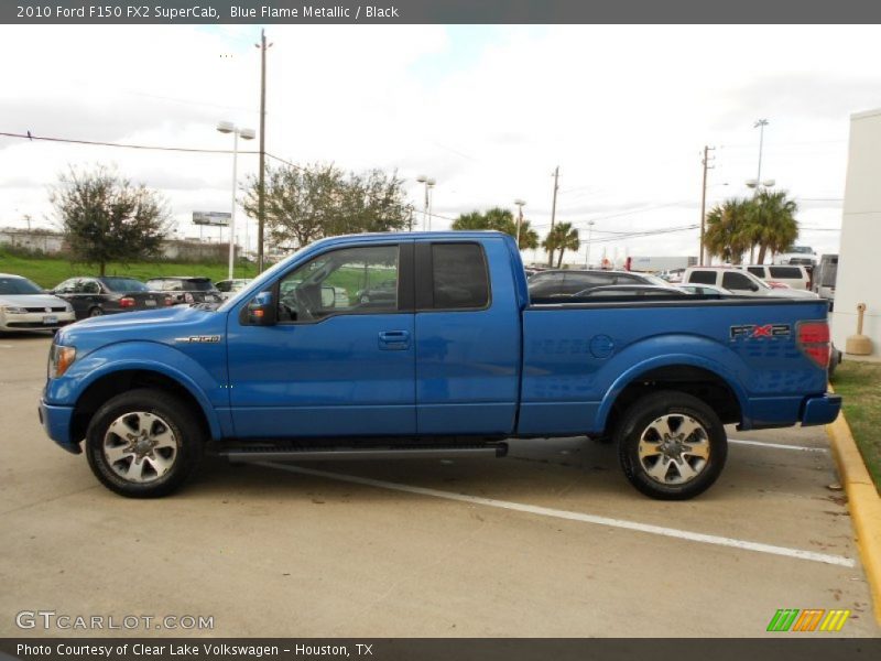 Blue Flame Metallic / Black 2010 Ford F150 FX2 SuperCab
