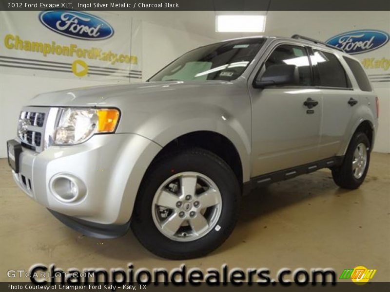 Ingot Silver Metallic / Charcoal Black 2012 Ford Escape XLT