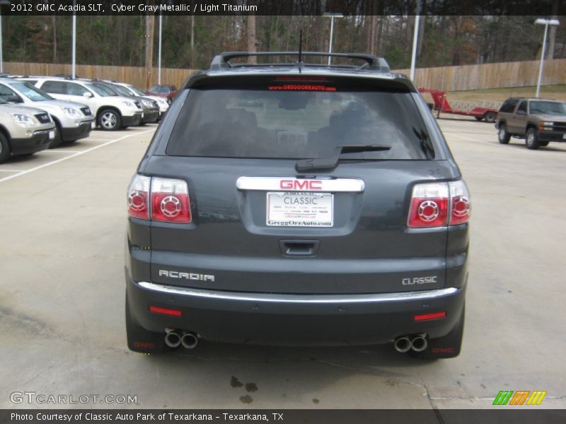 Cyber Gray Metallic / Light Titanium 2012 GMC Acadia SLT
