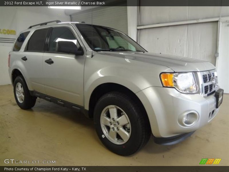 Ingot Silver Metallic / Charcoal Black 2012 Ford Escape XLT