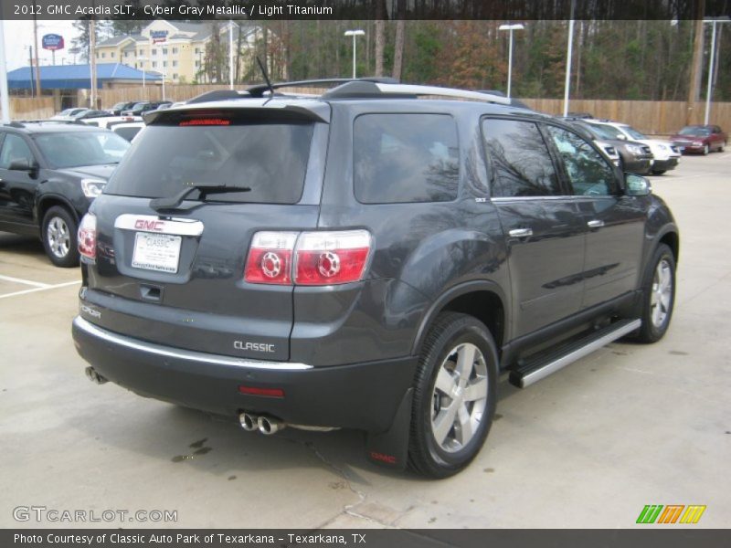 Cyber Gray Metallic / Light Titanium 2012 GMC Acadia SLT