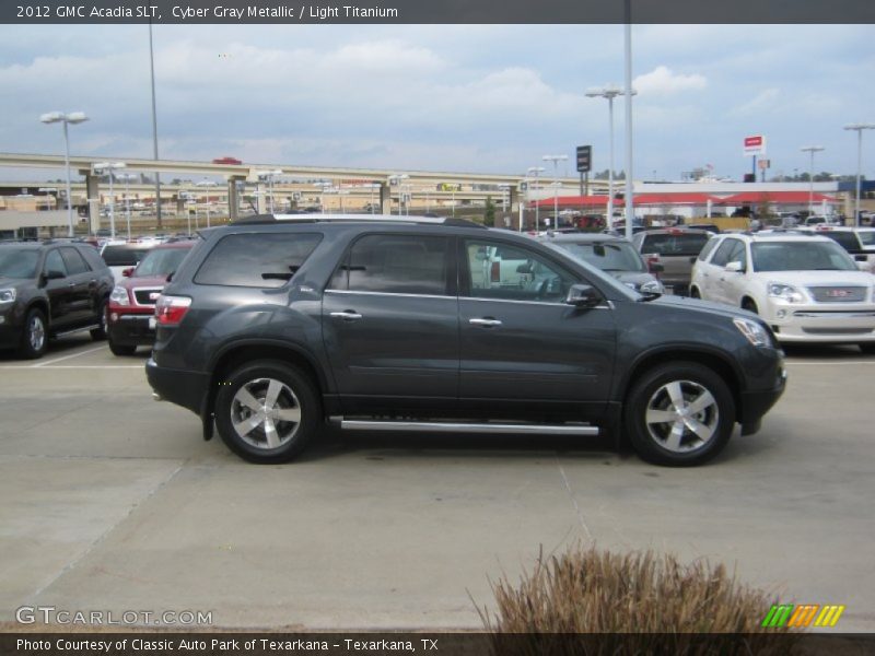 Cyber Gray Metallic / Light Titanium 2012 GMC Acadia SLT