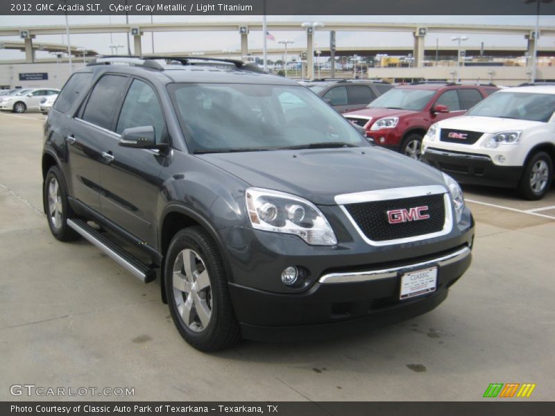 Cyber Gray Metallic / Light Titanium 2012 GMC Acadia SLT