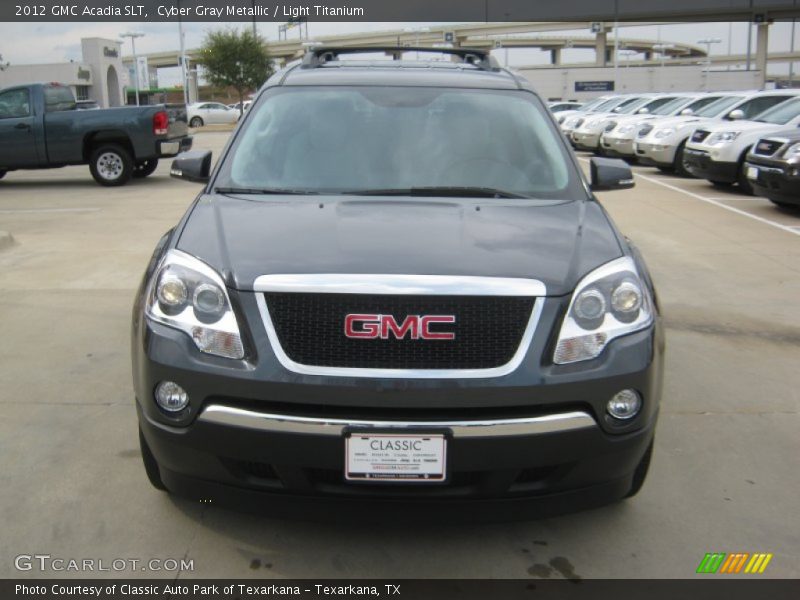 Cyber Gray Metallic / Light Titanium 2012 GMC Acadia SLT