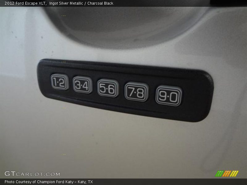 Ingot Silver Metallic / Charcoal Black 2012 Ford Escape XLT