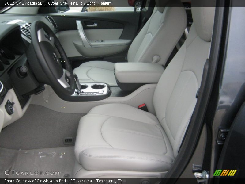 Cyber Gray Metallic / Light Titanium 2012 GMC Acadia SLT